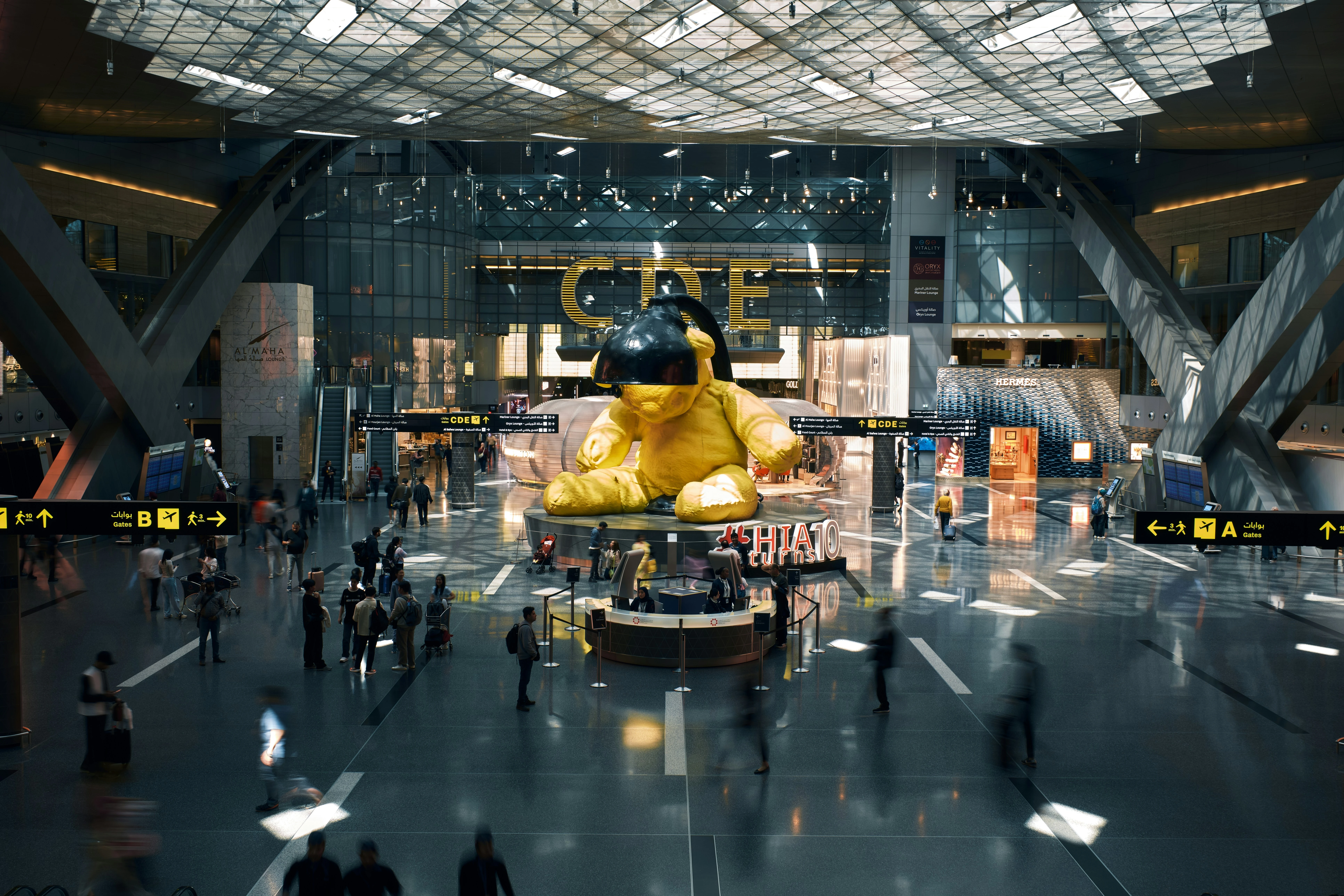 مطار حمد الدولي في الدوحة. المصدر: Unsplash