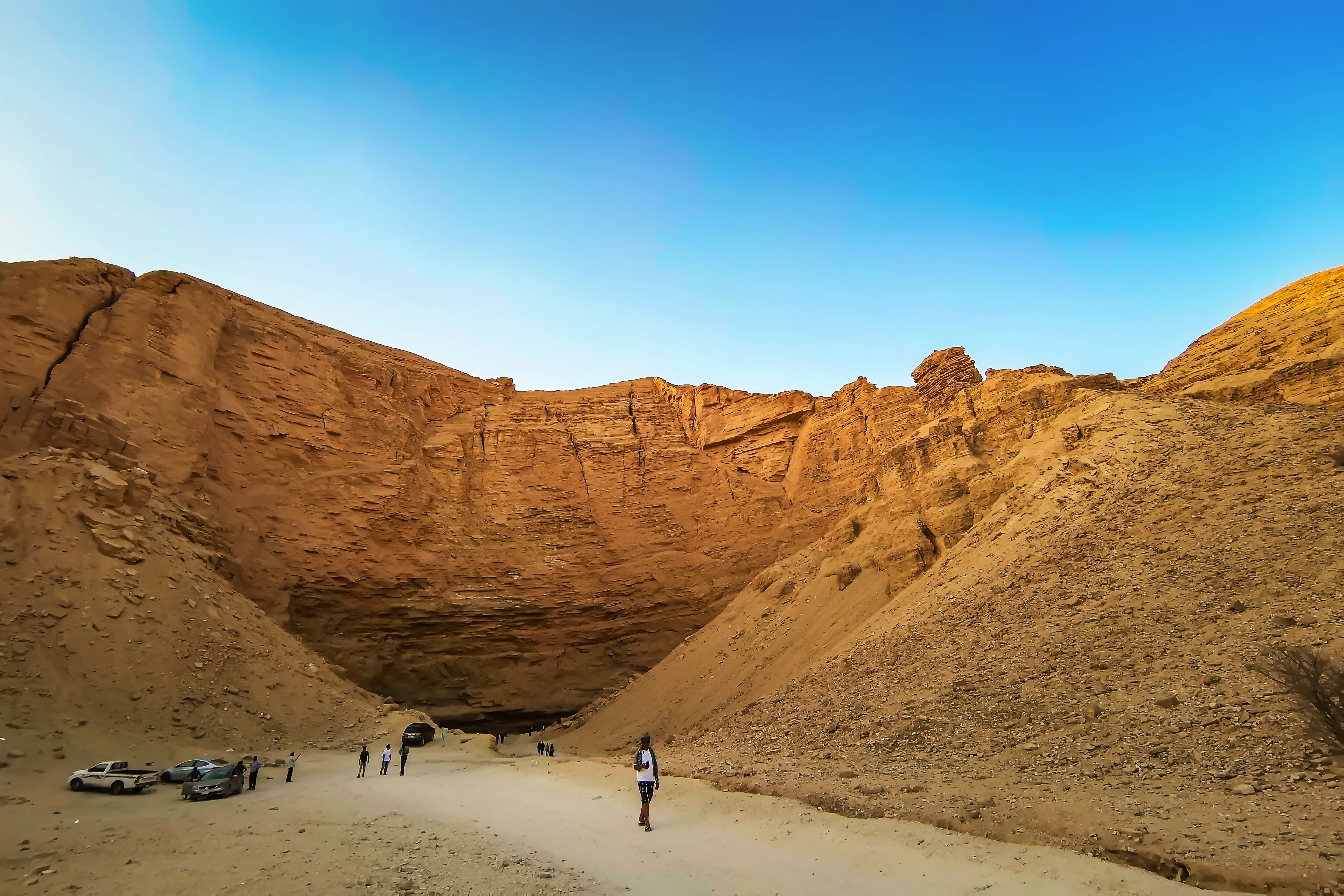 The Heet Cave Trail will bring you beneath the desert to a large underground lake