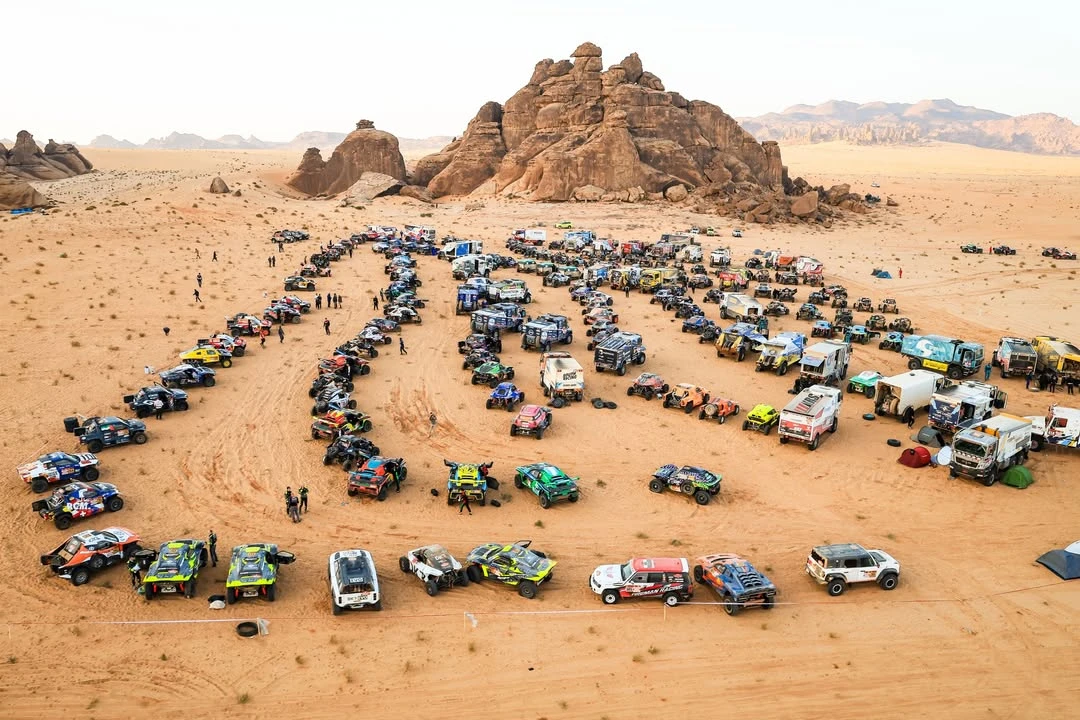 All FIA bras and trucks during the Stage 5 of the Dakar 2026, on January 8, 2026 between Bivouac Refuge and HaÃ¯l, Saudi Arabia