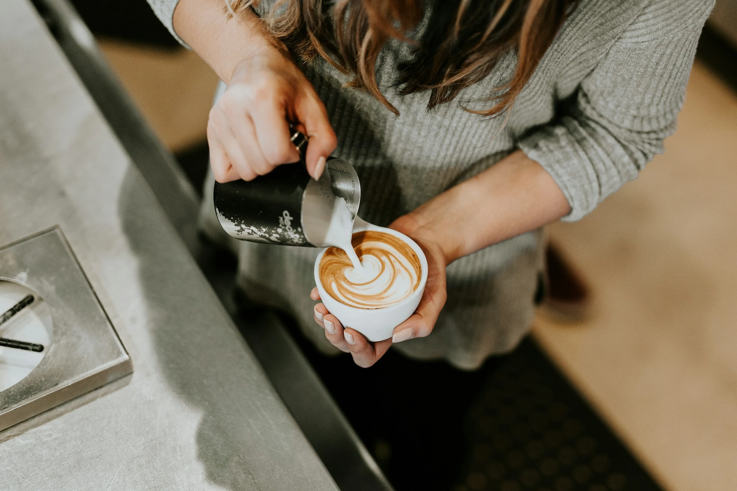 Enjoy a coffee with a side of sunset. Unsplash